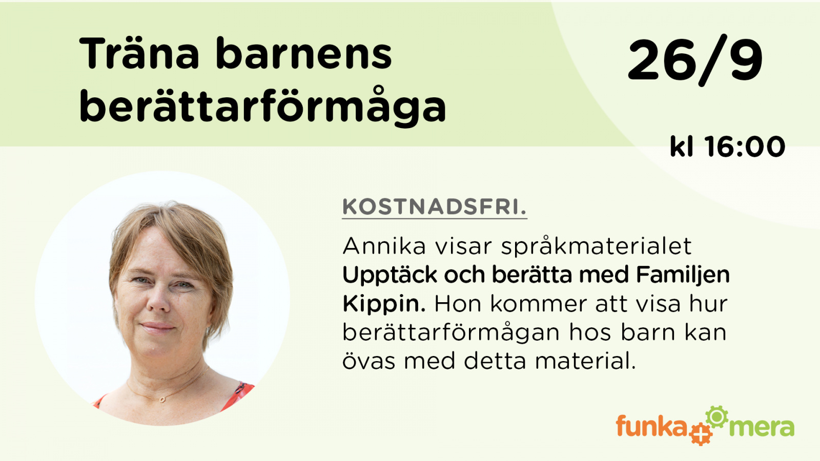 Kippinföreläsning 26 september