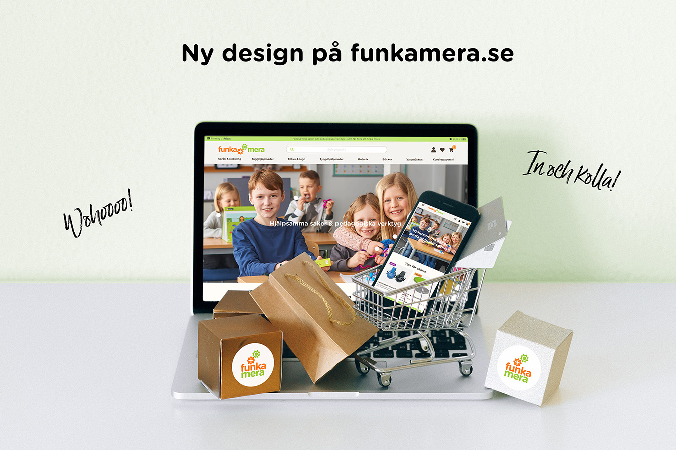 Ny design för vår ehandel och kunskapsportal