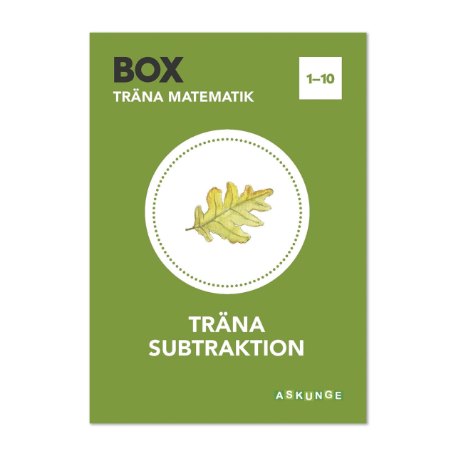 Mattebok BOX, Träna Subtraktion 1-10