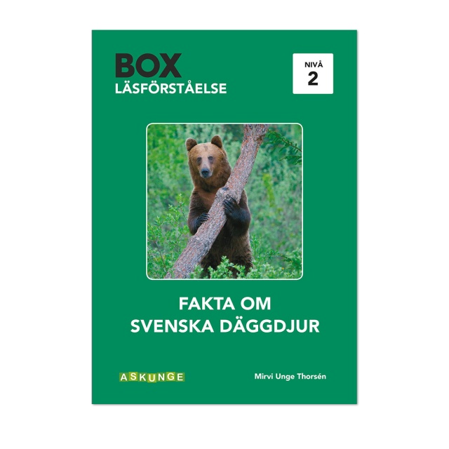 Box Läsförståelse, Fakta om svenska däggdjur