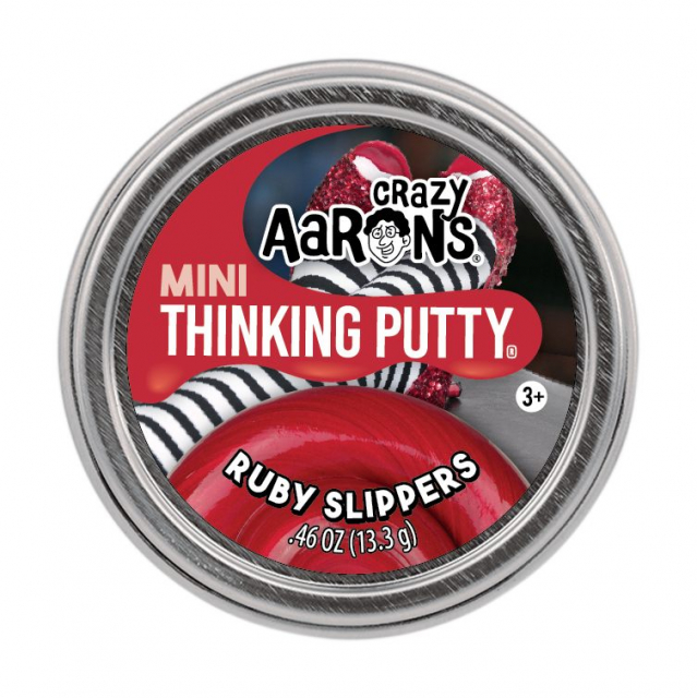 Crazy Aaron’s Ruby Slippers mini putty – röd fidgetlera