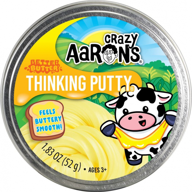 Thinking Putty Better Butter gul knådlera i burk