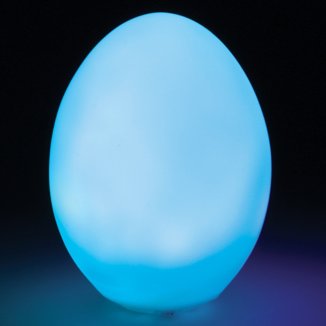 Färgskiftande ägg, LED-ljus