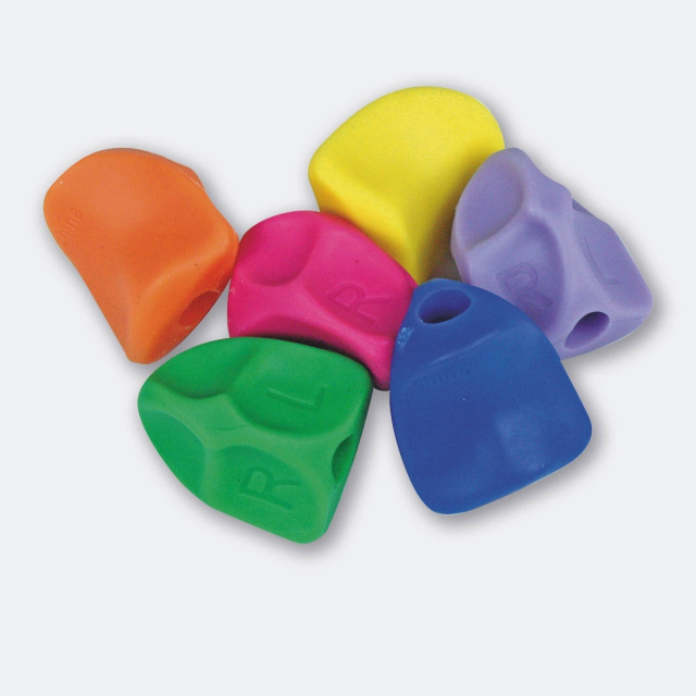 Färgglada penngrepp Solo Grip för rätt skrivgrepp