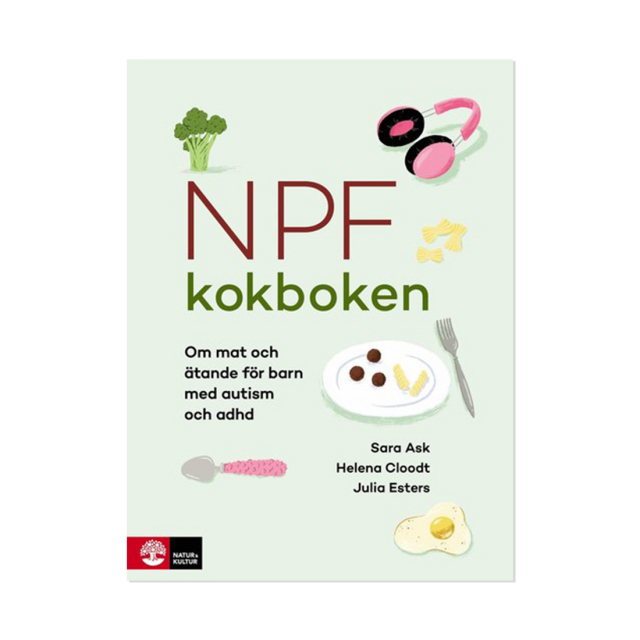 Framsida till NPF-kokboken, bok om selektivt ätande och NPF