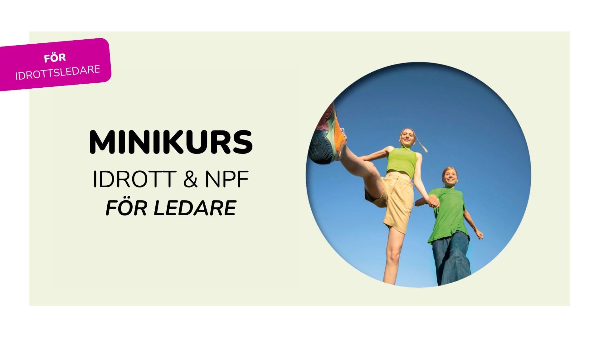 Kursbild av minikurs idrott & npf för ledare