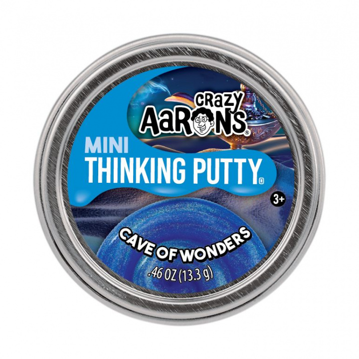 Cave of Wonders Thinking Putty med blått glitter – produktbild