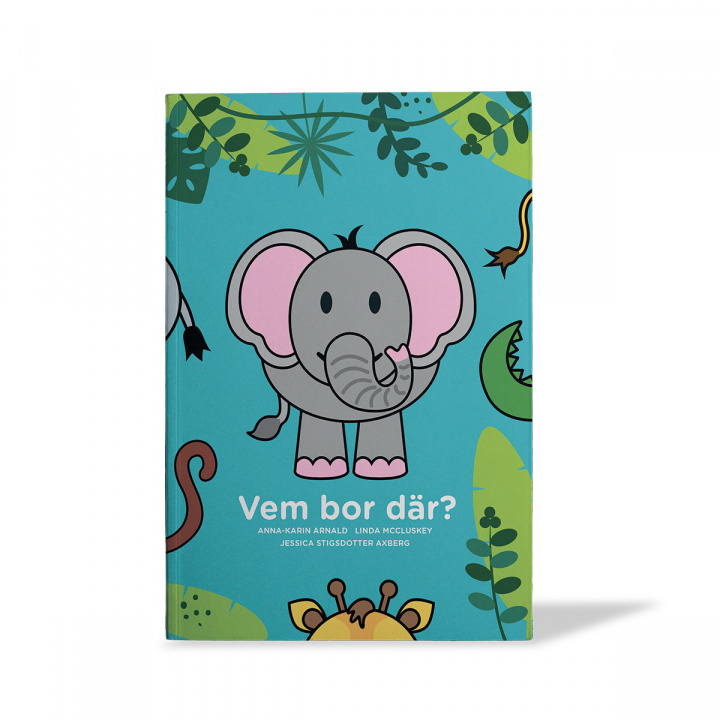Vem bor där? bok – språkutvecklande bok för barn som tränar meningar och berättande