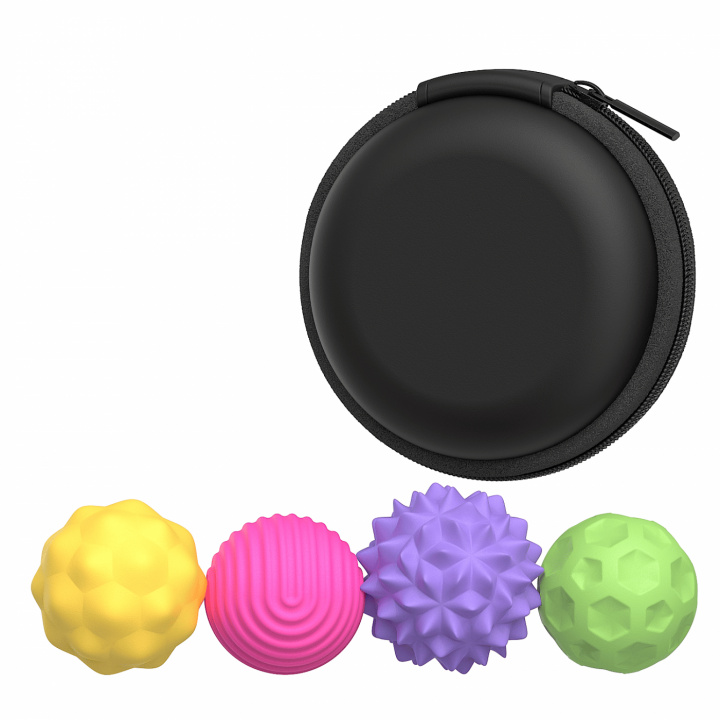Magnetiska stressbollar med förvaringsetui 